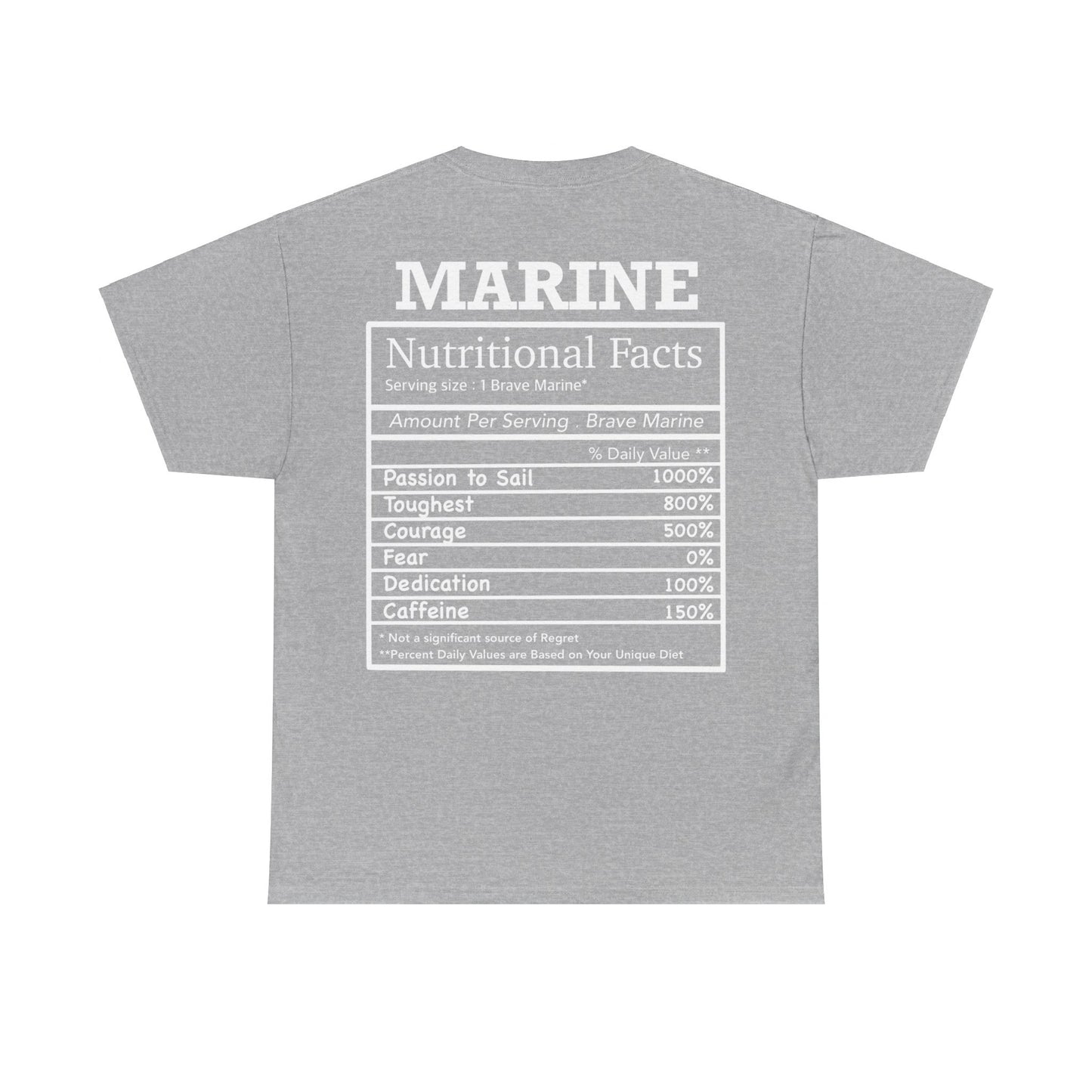 Marine Nutritional Facts T-shirt