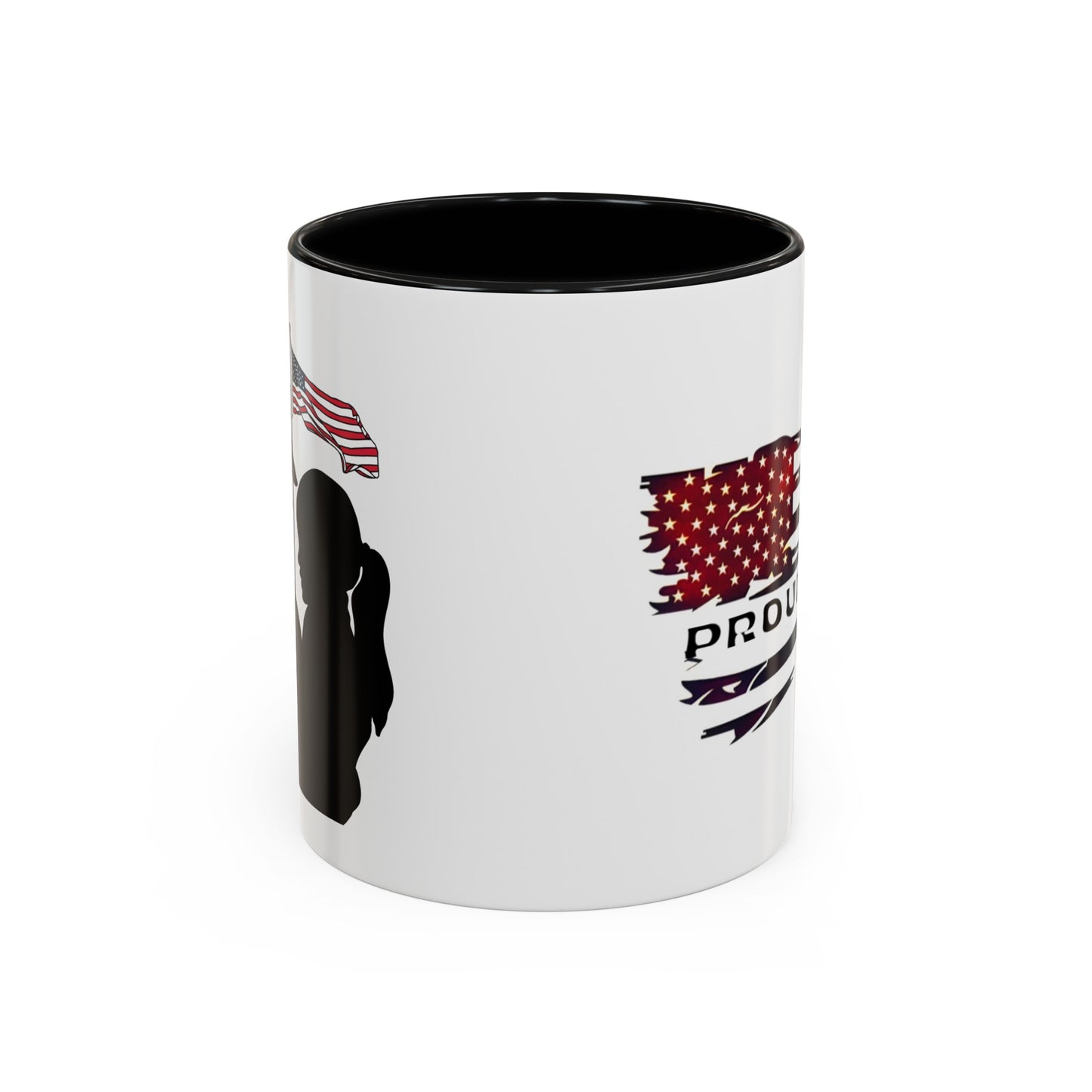 Proud military dad with daughter mug