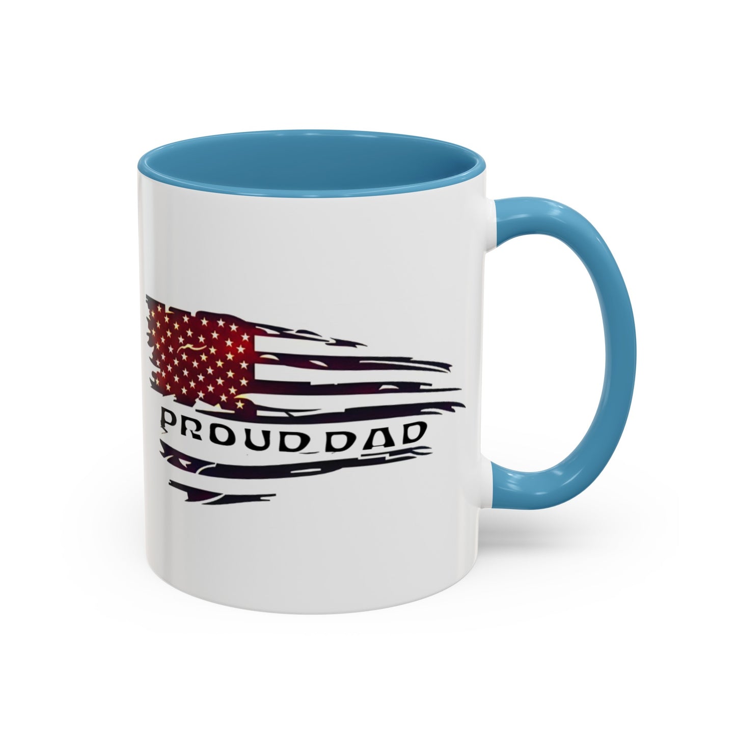 Proud military dad with daughter mug