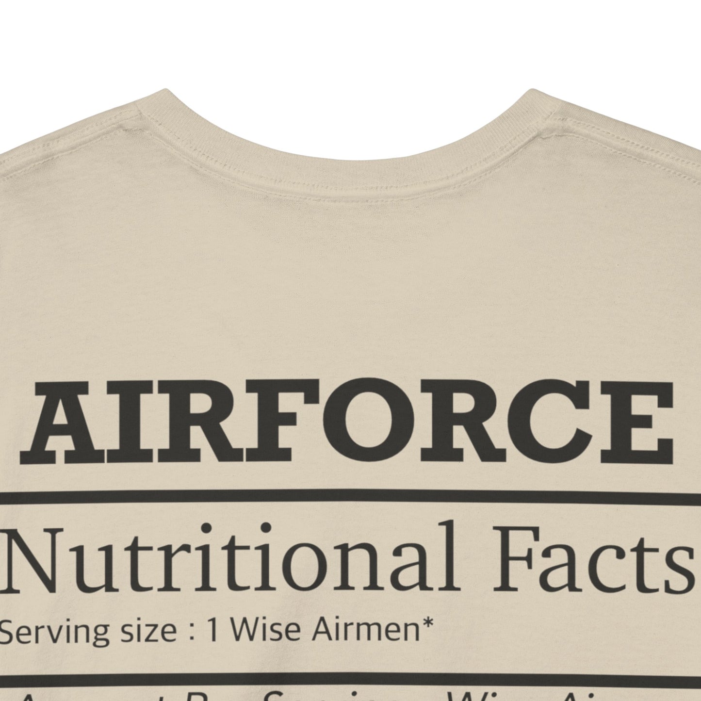 Air Force Nutritional Facts Tshirt