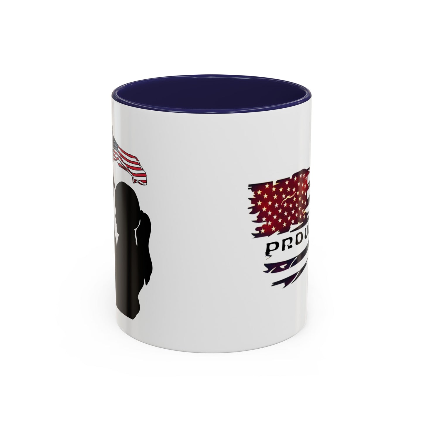 Proud military dad with daughter mug