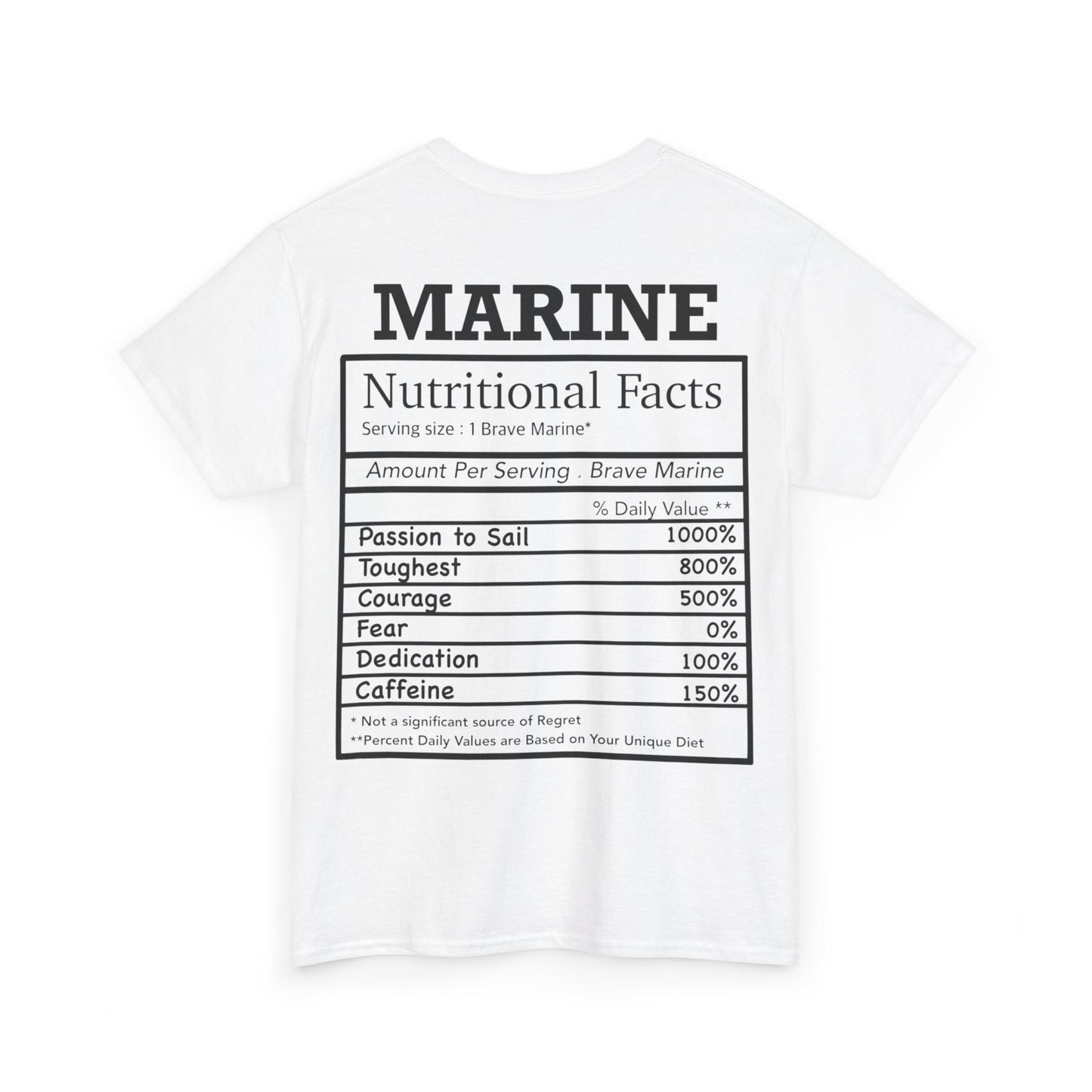 Marine Nutritional Facts T-shirt