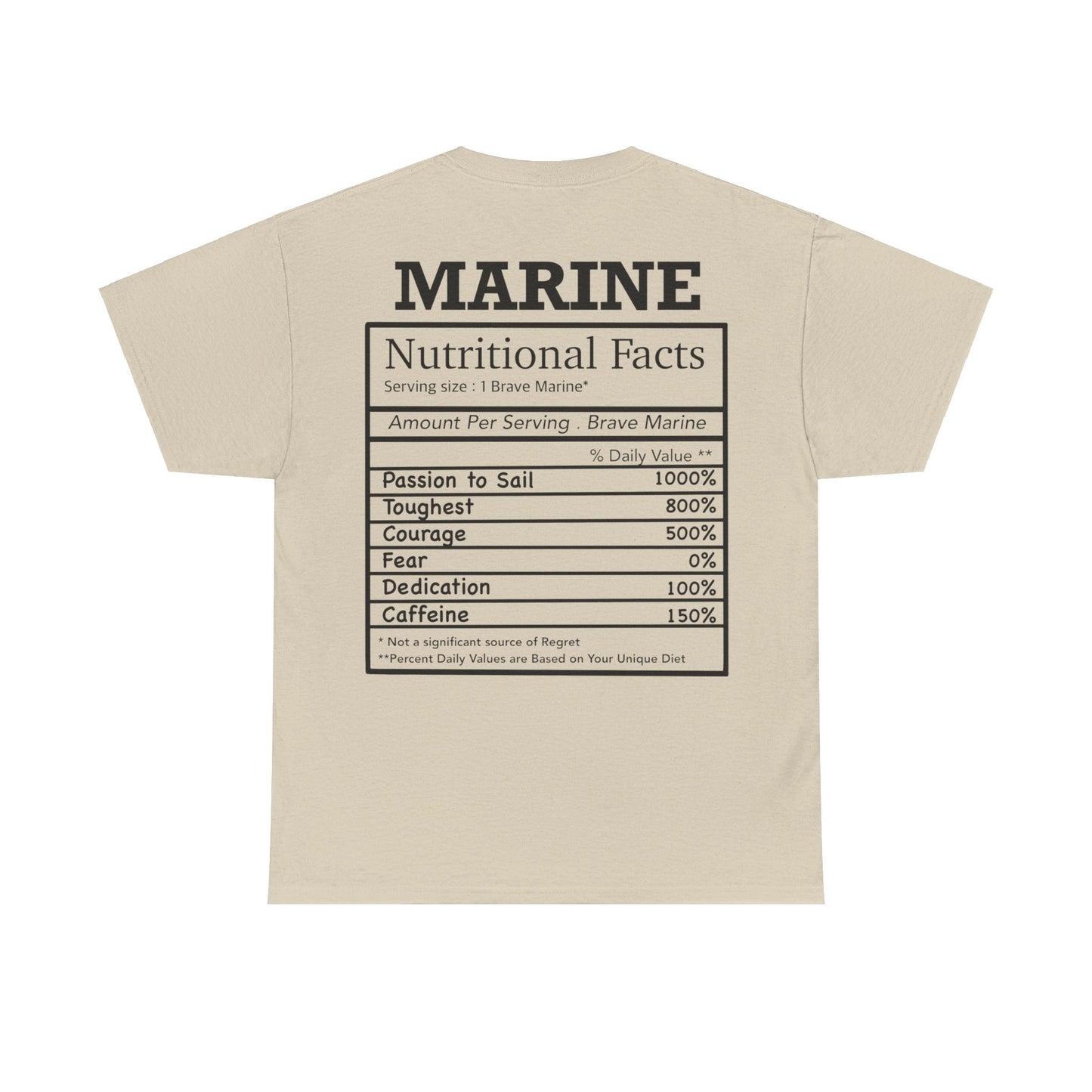 Marine Nutritional Facts T-shirt