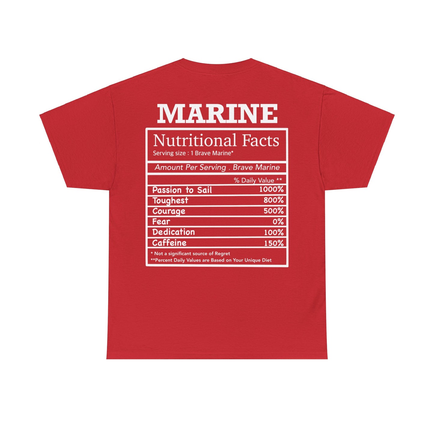 Marine Nutritional Facts T-shirt