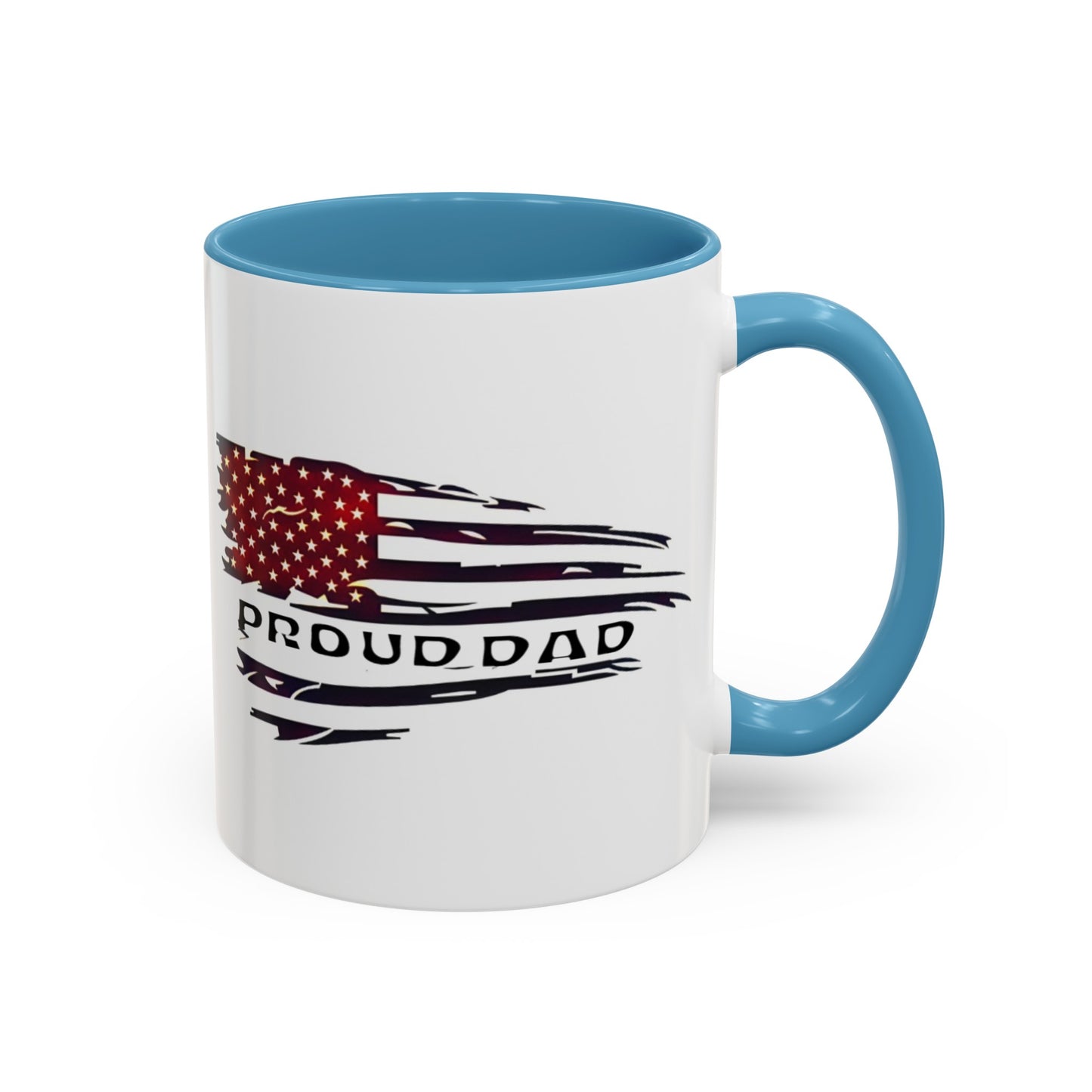 Proud military dad with son mug