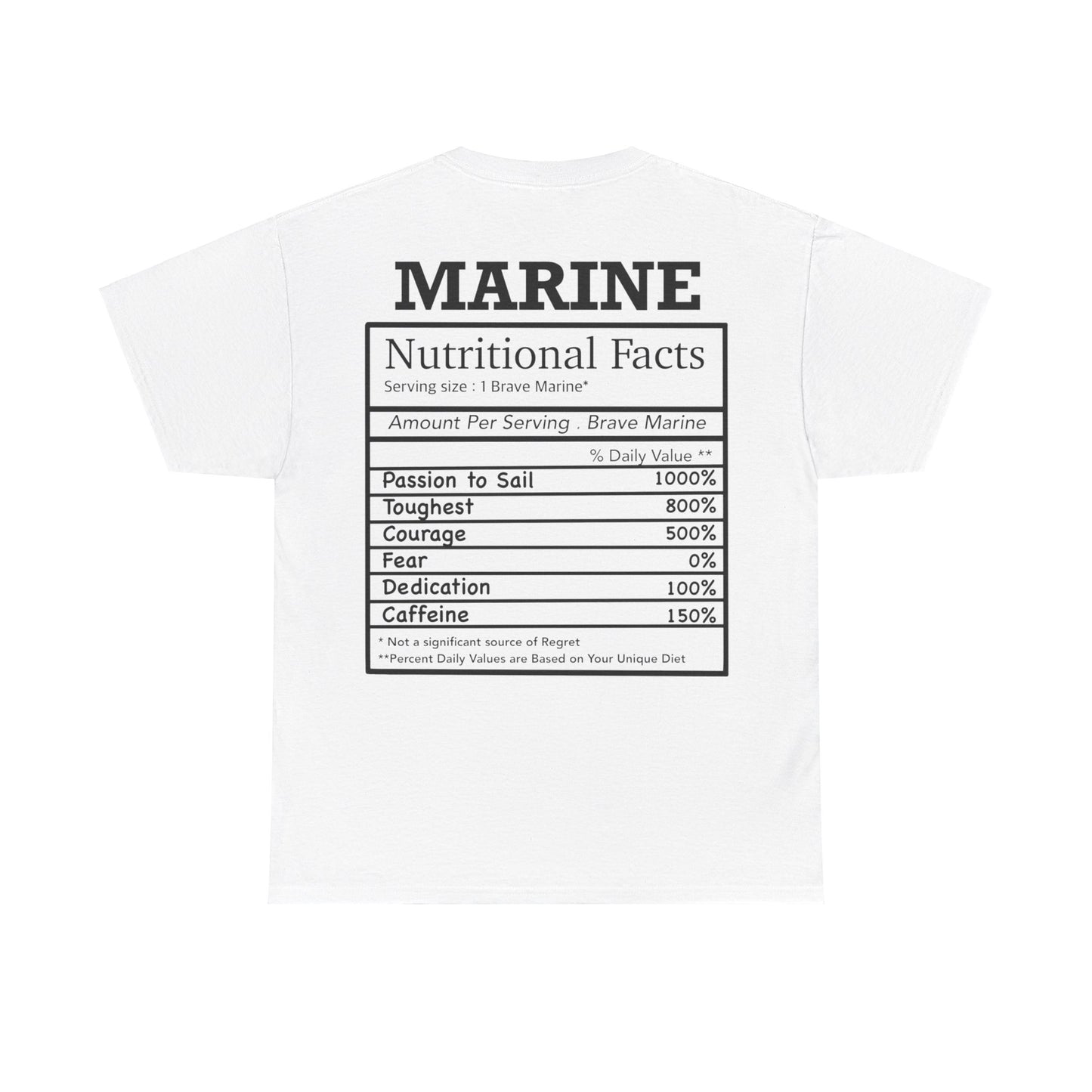 Marine Nutritional Facts T-shirt
