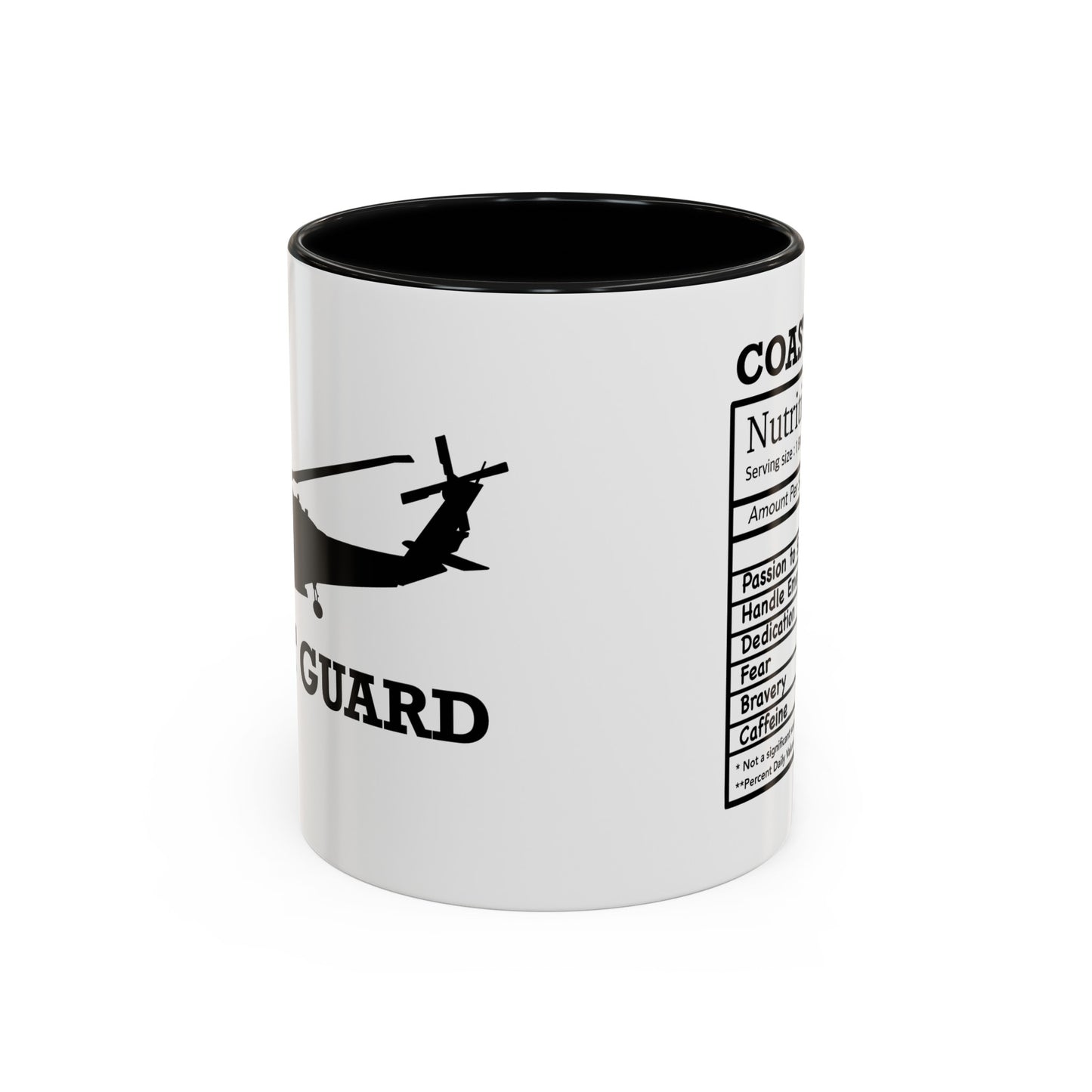 Coast Guard Nutritional Facts Mug
