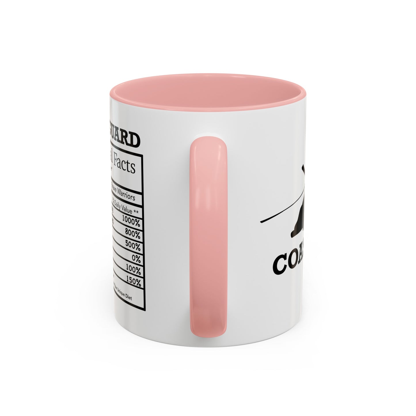 Coast Guard Nutritional Facts Mug