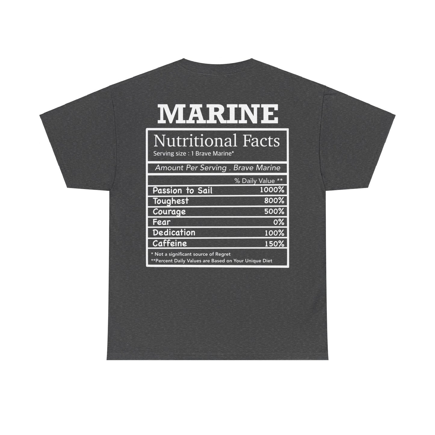 Marine Nutritional Facts T-shirt