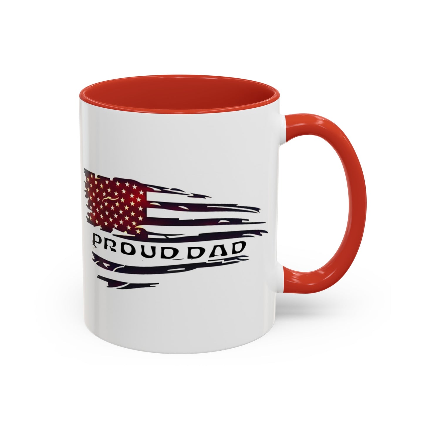 Proud military dad with son mug