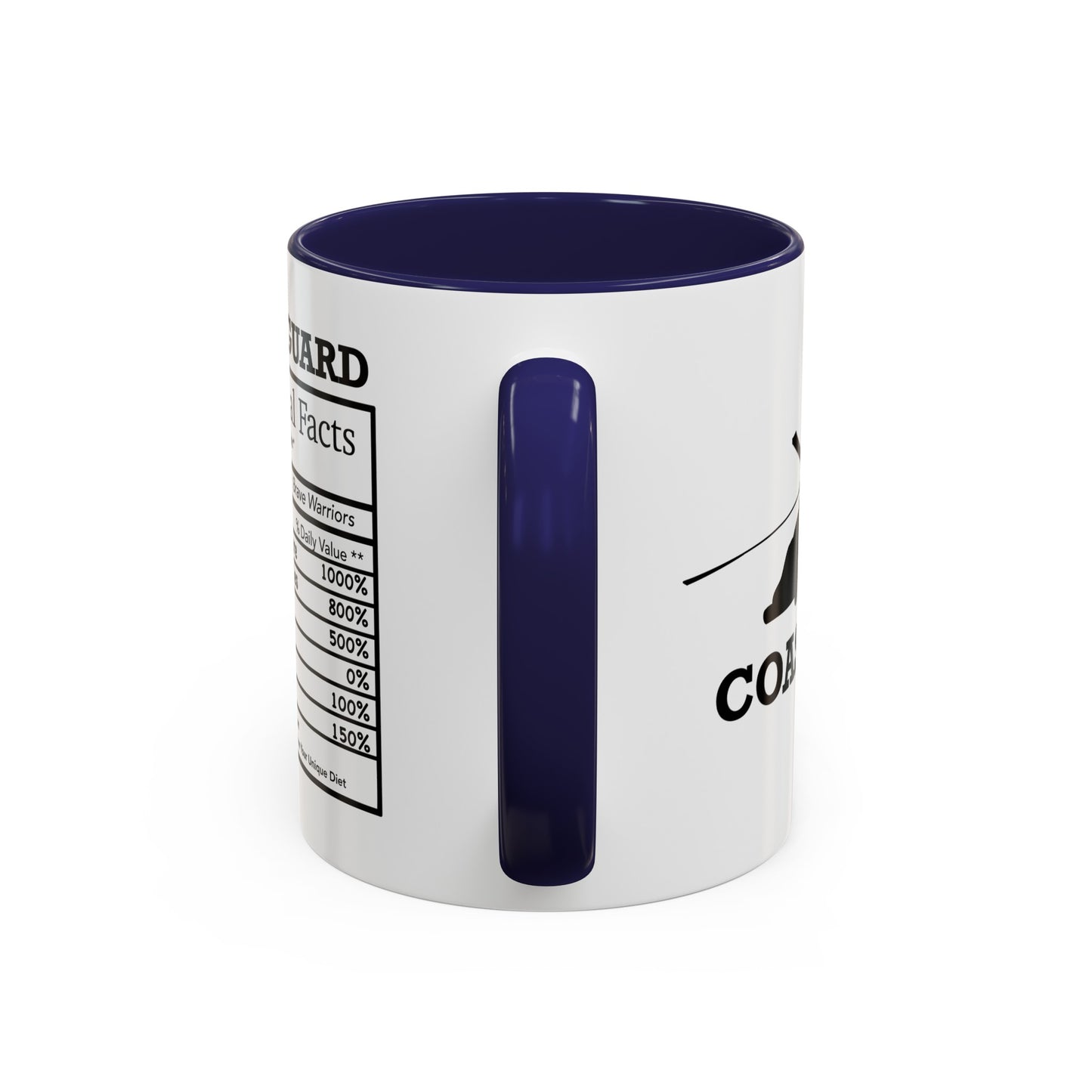 Coast Guard Nutritional Facts Mug