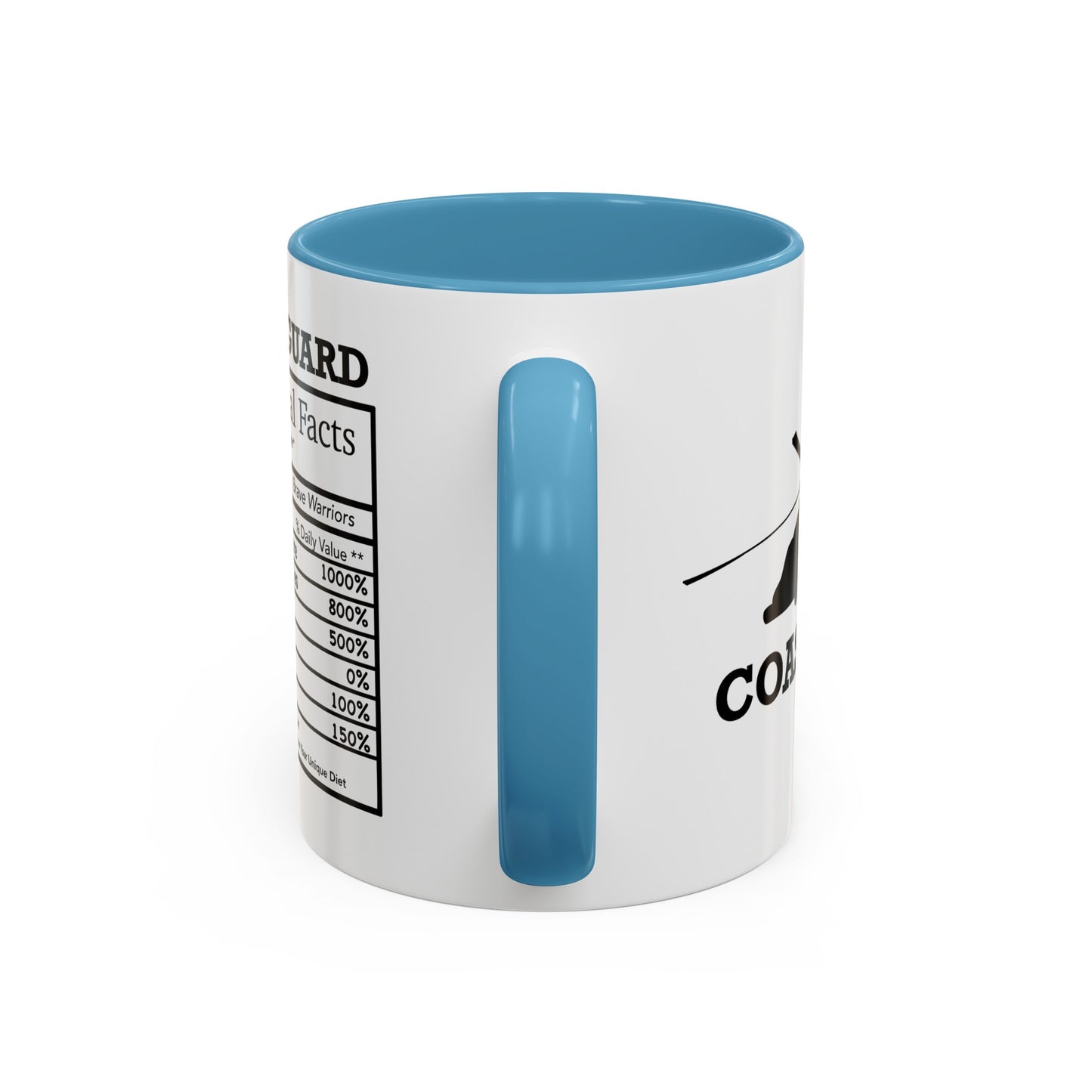 Coast Guard Nutritional Facts Mug
