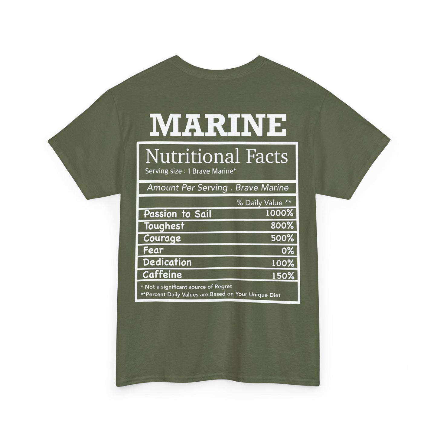 Marine Nutritional Facts T-shirt