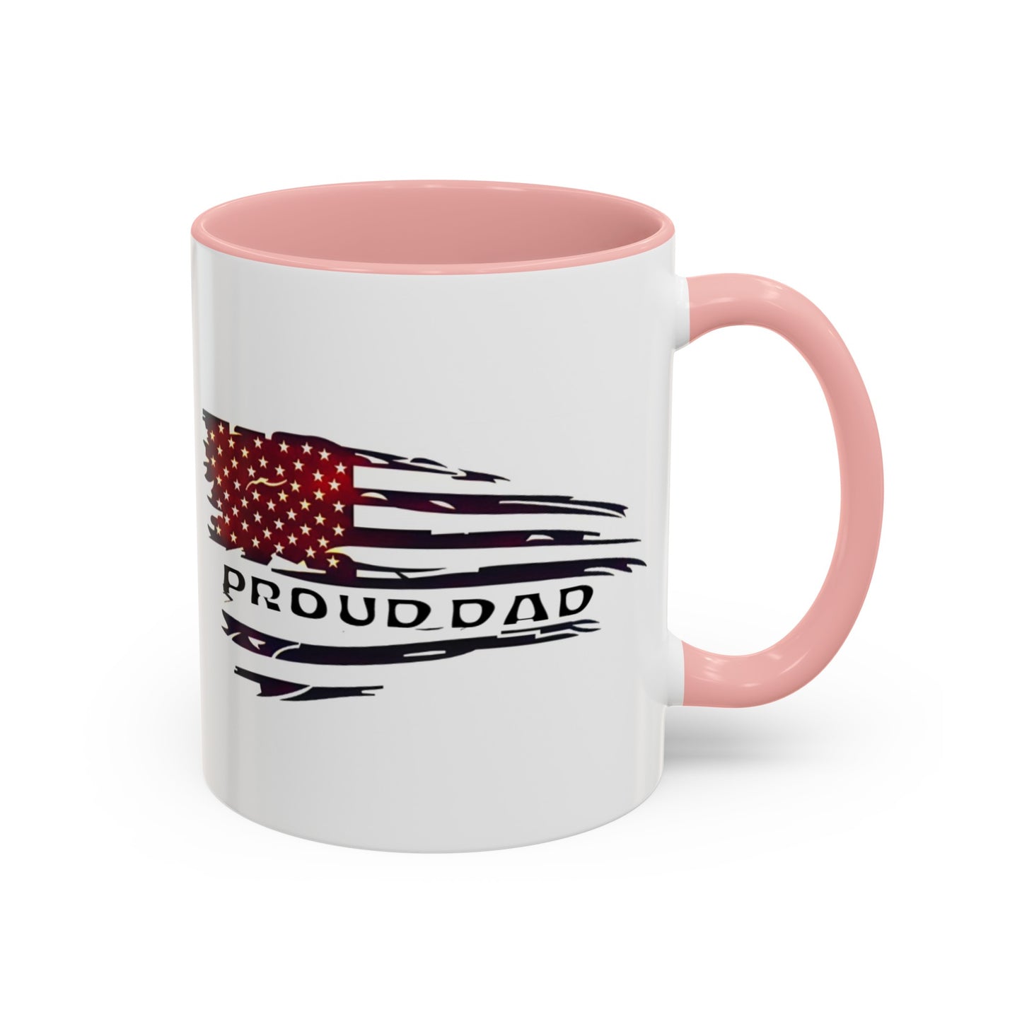 Proud military dad with daughter mug