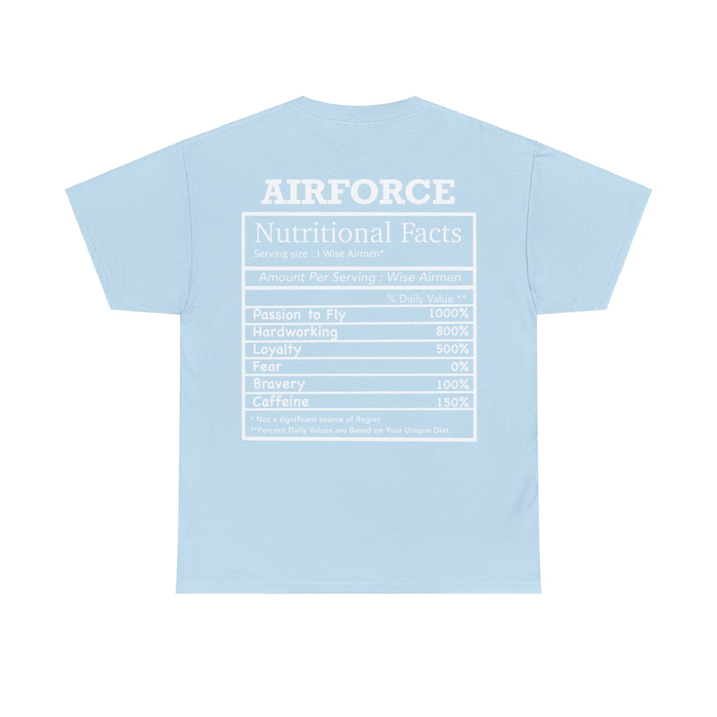 Air Force Nutritional Facts Tshirt
