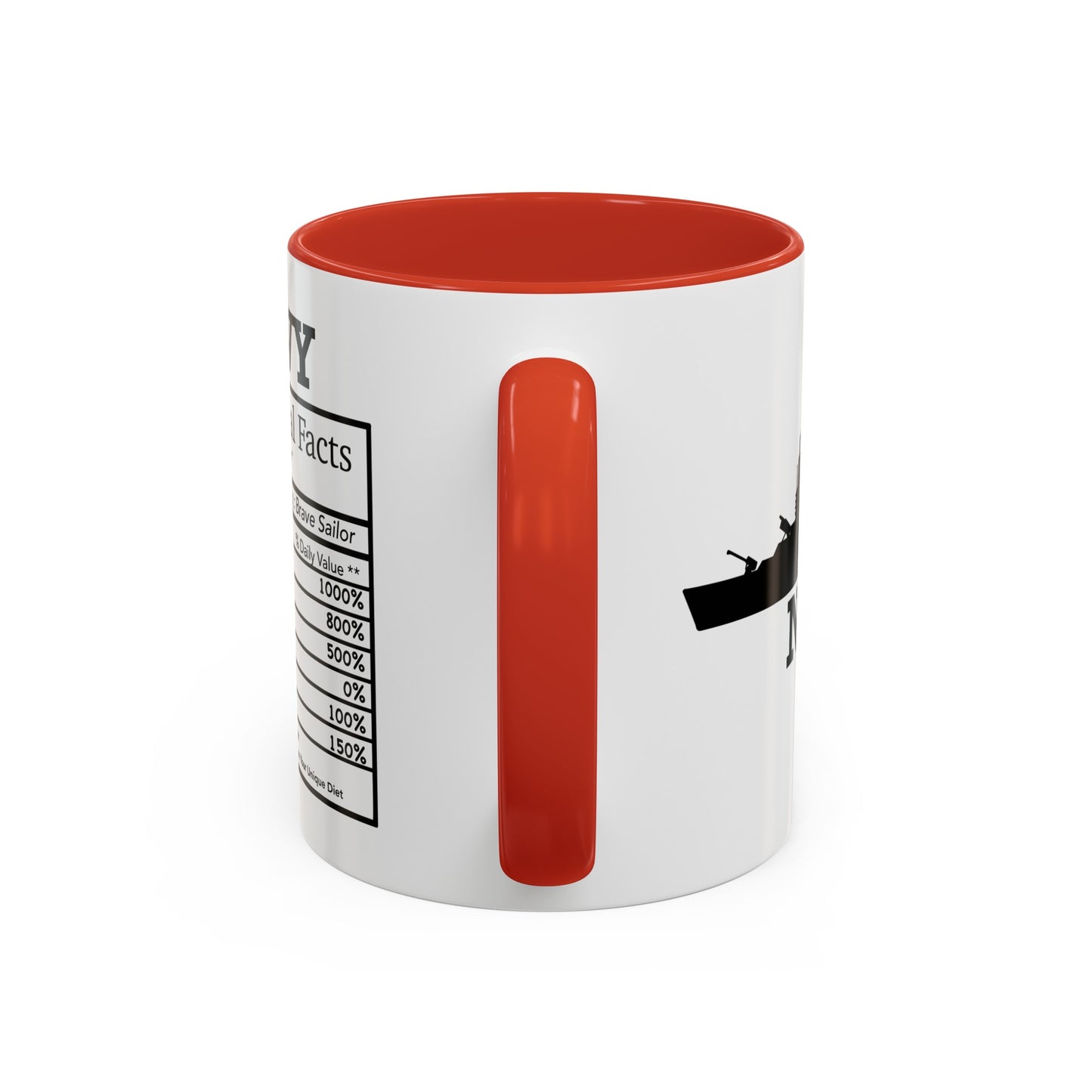 Navy Nutritional Facts Mug