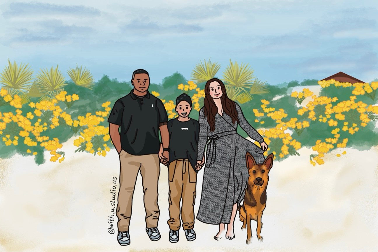 Personalized Portrait Drawing Canvas