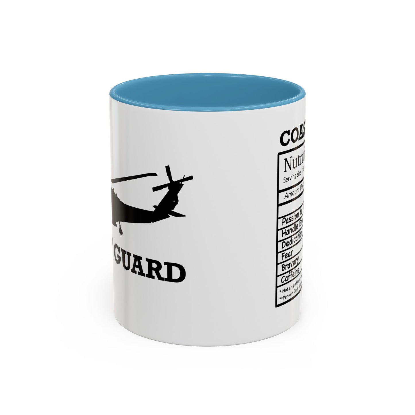 Coast Guard Nutritional Facts Mug