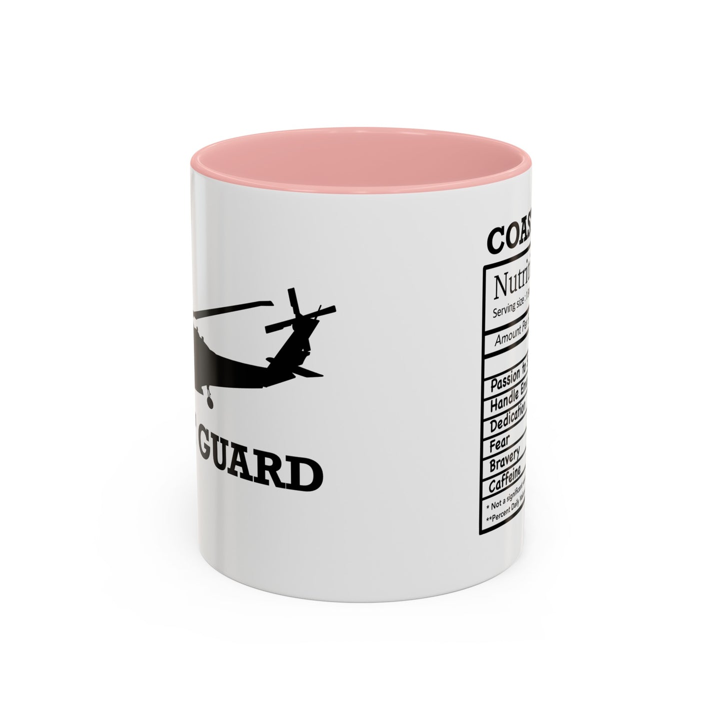 Coast Guard Nutritional Facts Mug