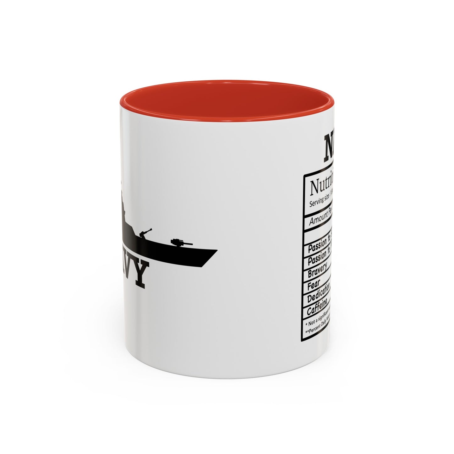 Navy Nutritional Facts Mug