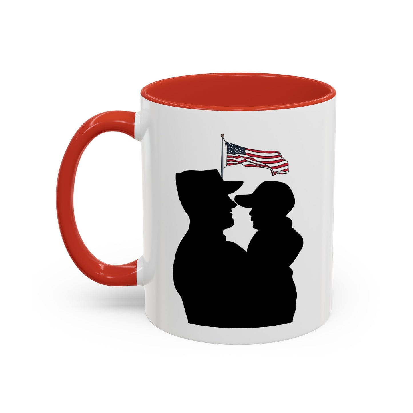 Proud military dad with son mug