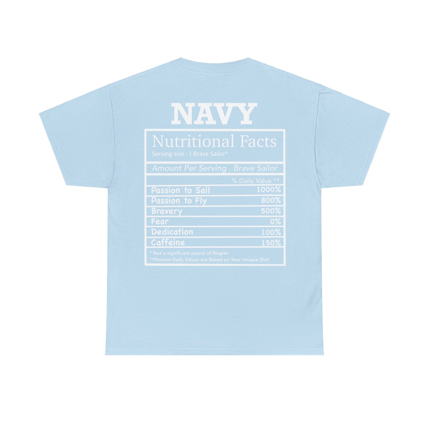 Navy Nutritional Facts T-shirt