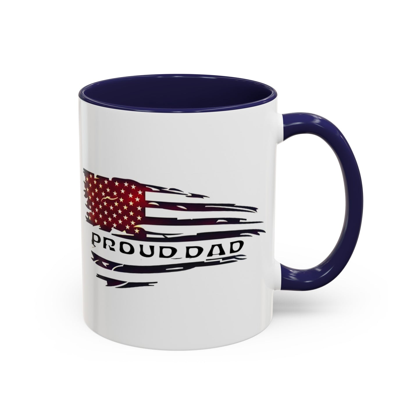 Proud military dad with daughter mug