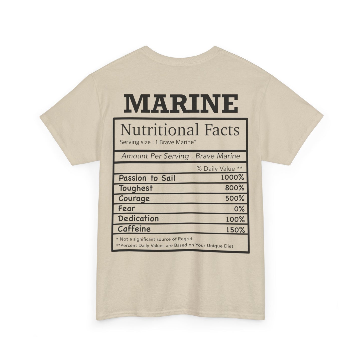 Marine Nutritional Facts T-shirt