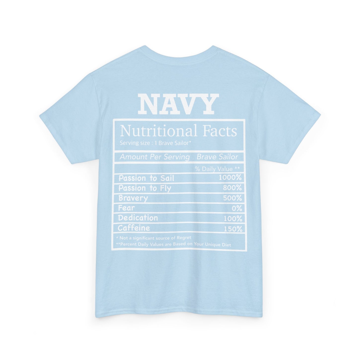 Navy Nutritional Facts T-shirt
