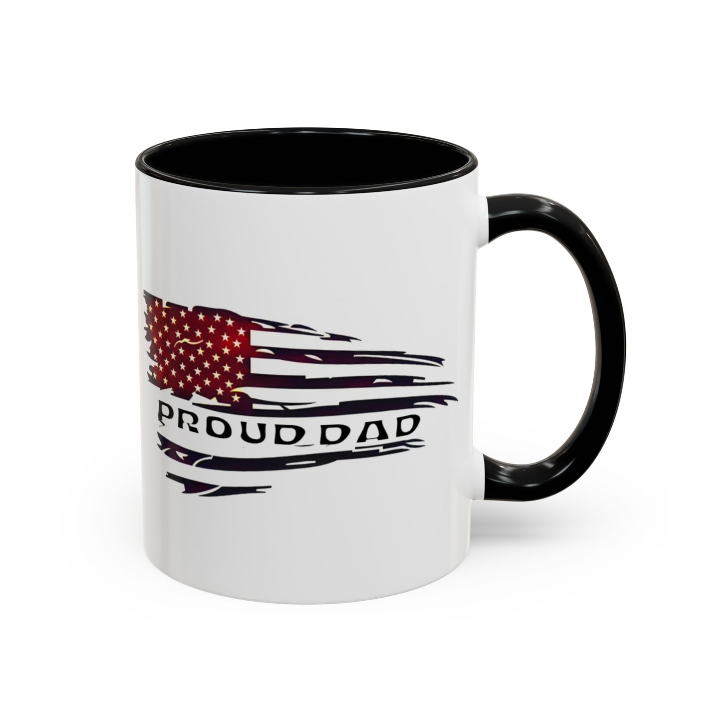 Proud military dad with daughter mug