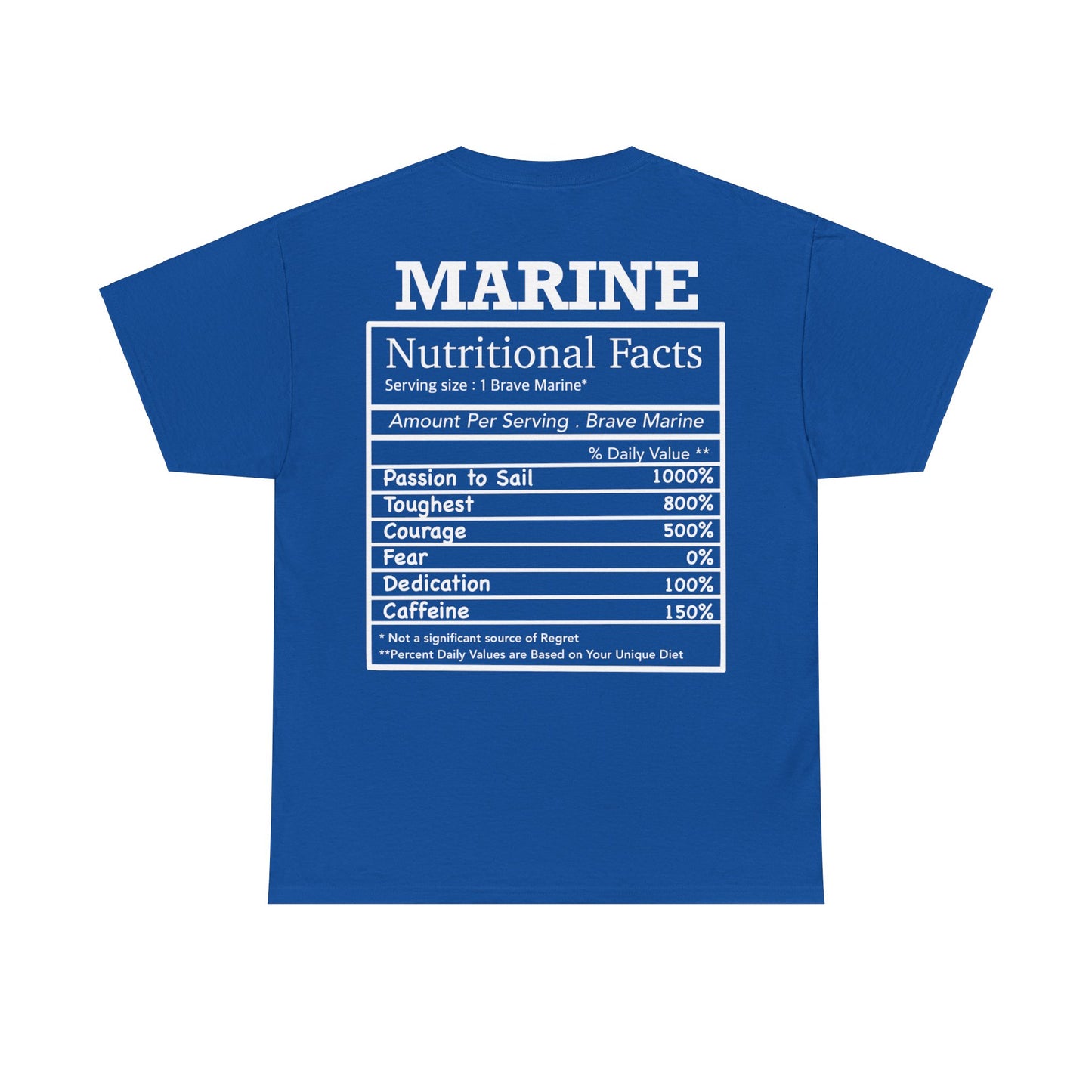 Marine Nutritional Facts T-shirt