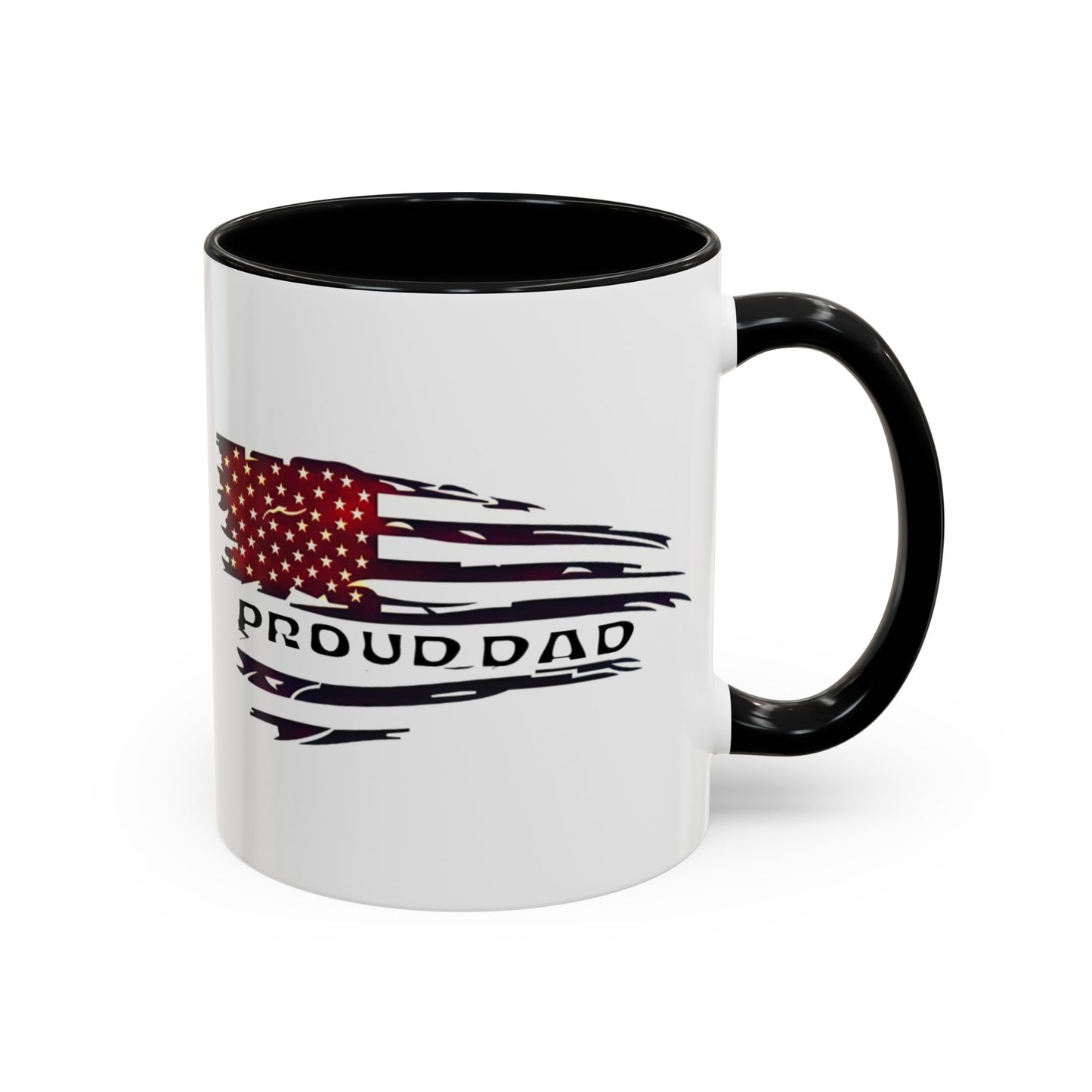 Proud military dad with son mug