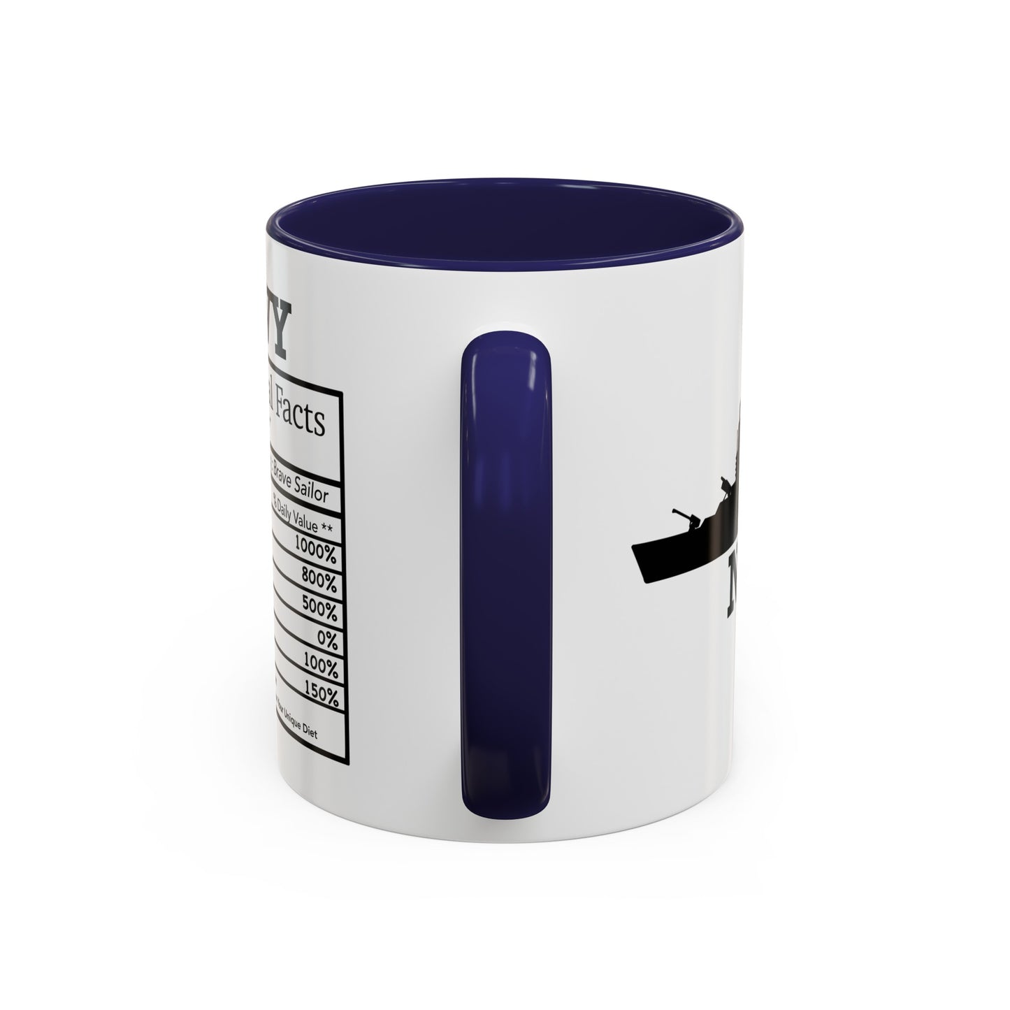 Navy Nutritional Facts Mug