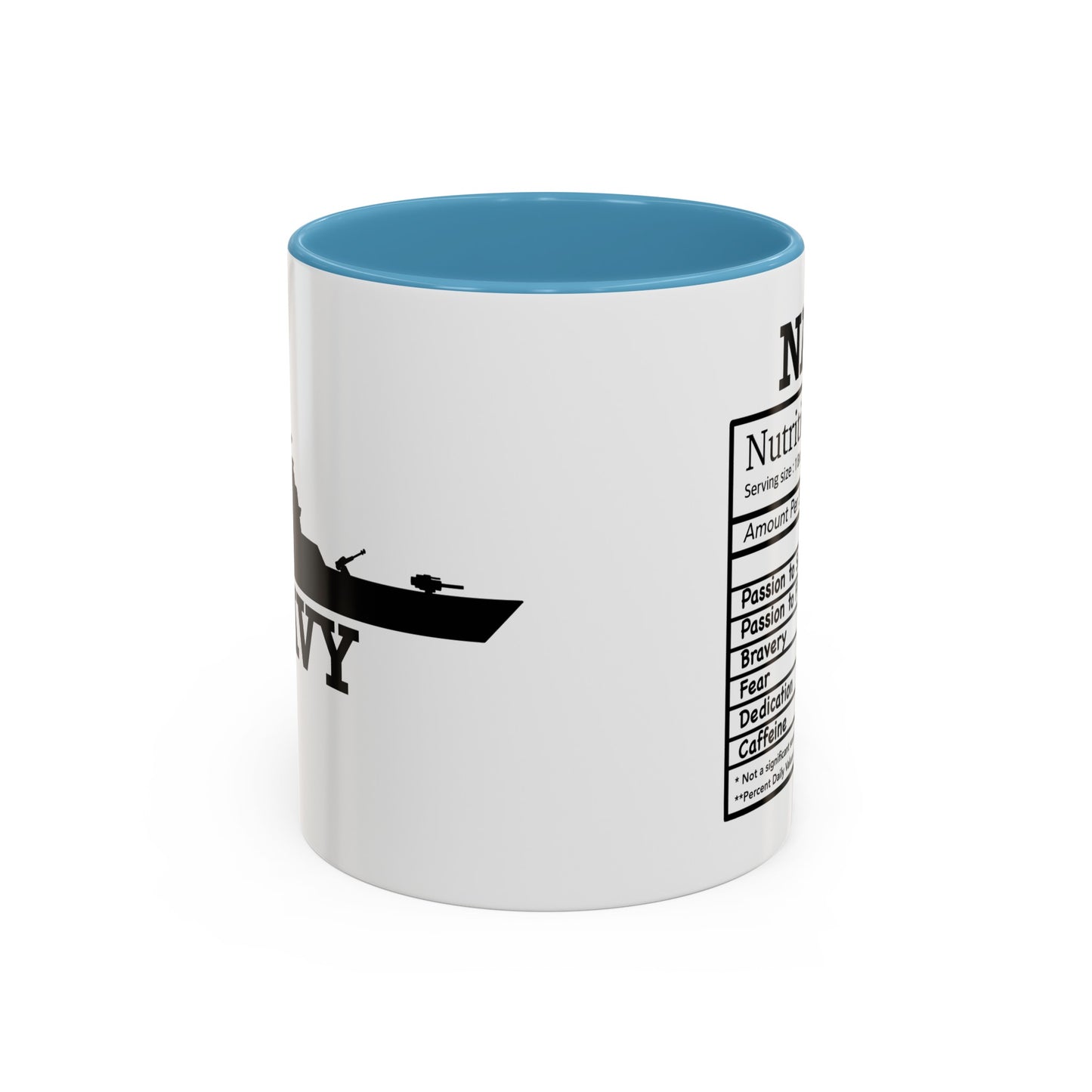 Navy Nutritional Facts Mug
