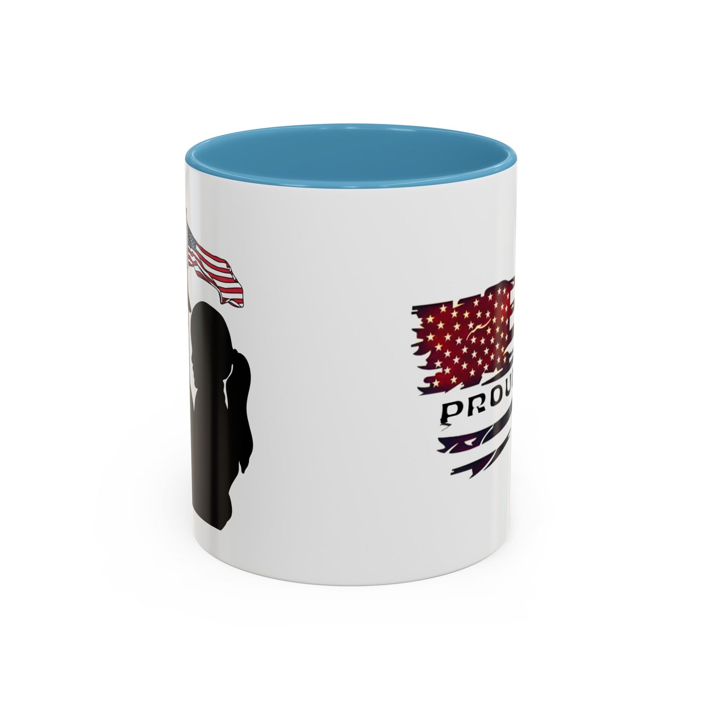 Proud military dad with daughter mug