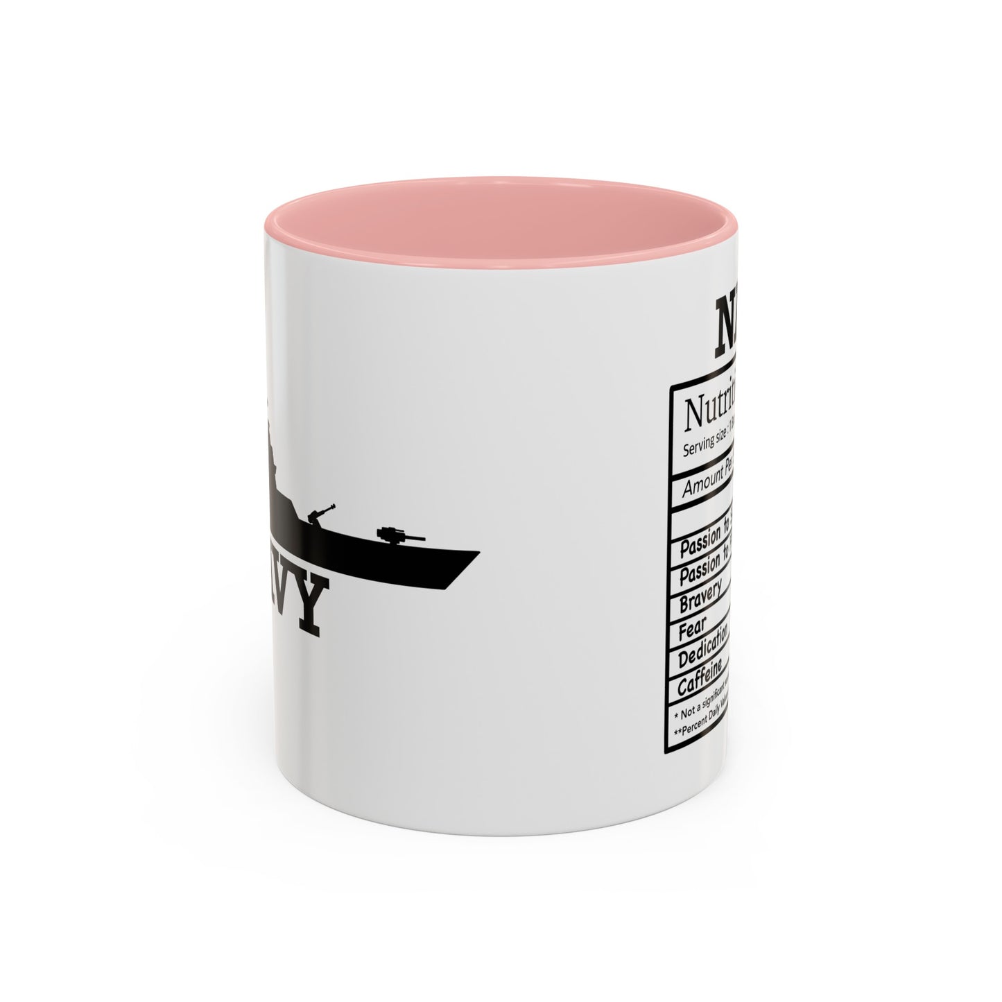 Navy Nutritional Facts Mug