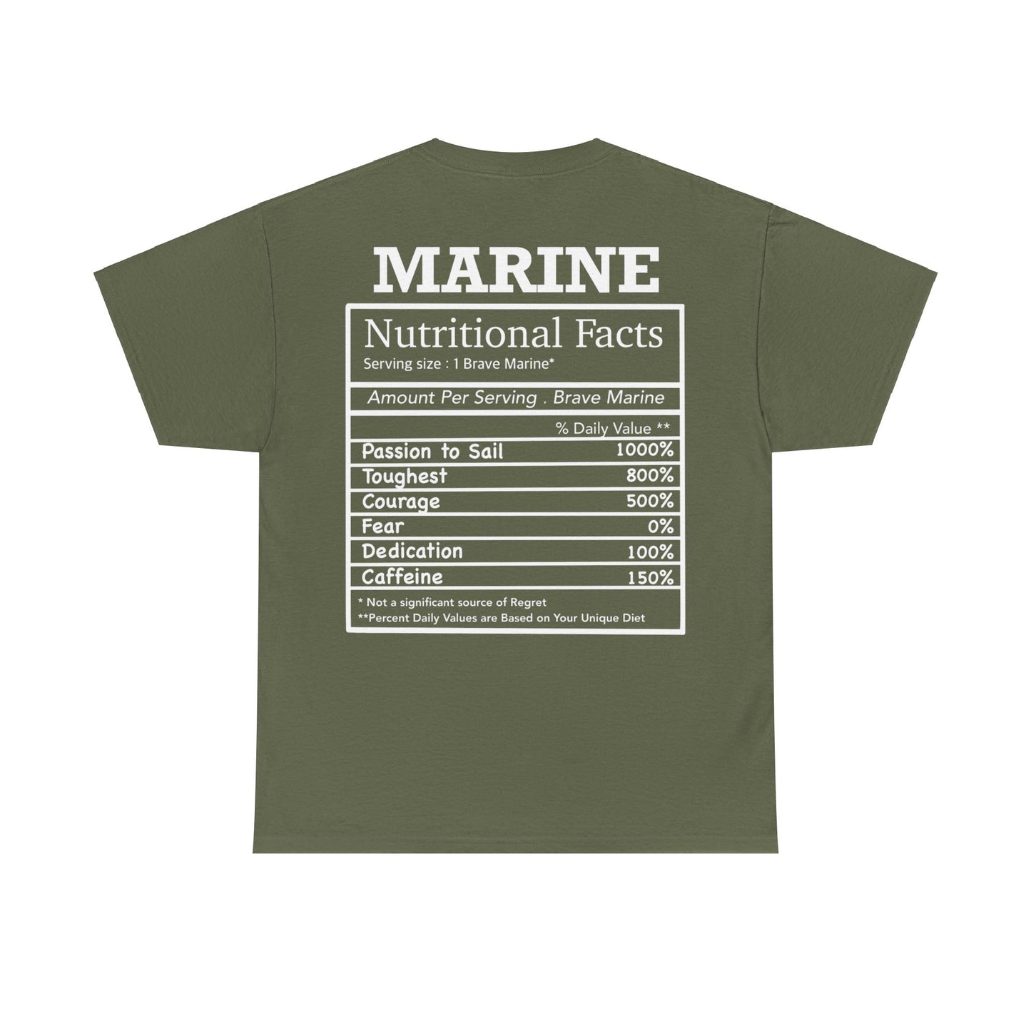 Marine Nutritional Facts T-shirt