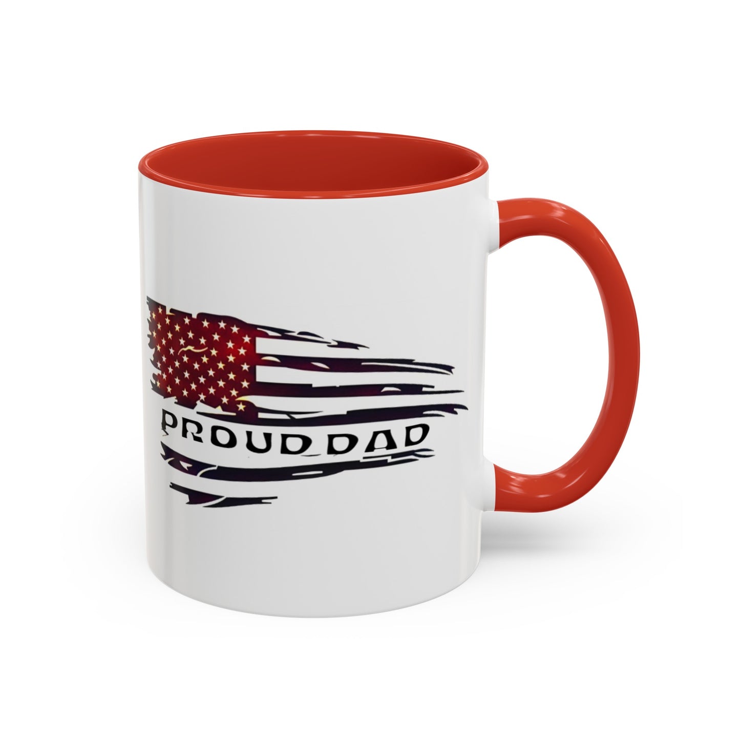 Proud military dad with daughter mug