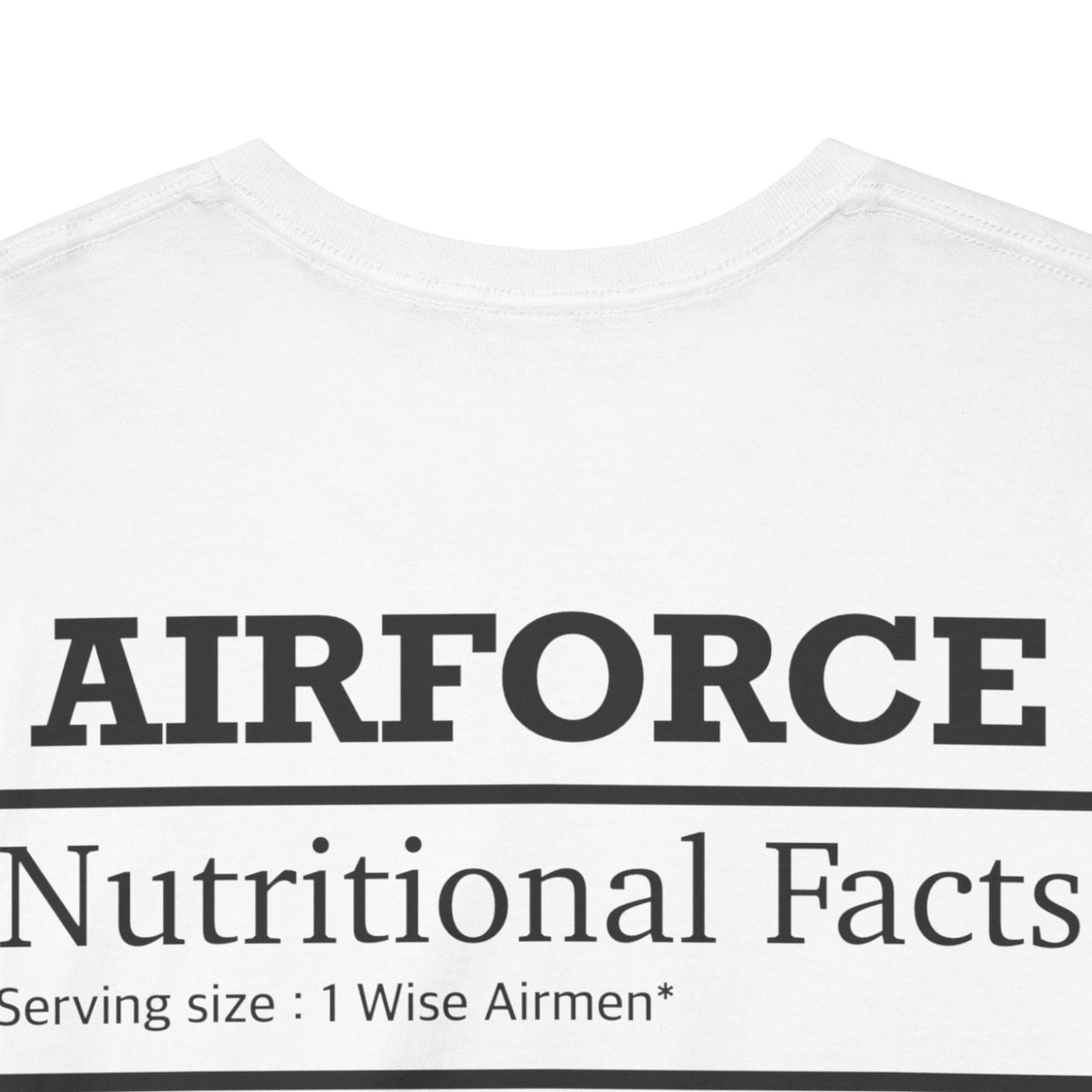 Air Force Nutritional Facts Tshirt