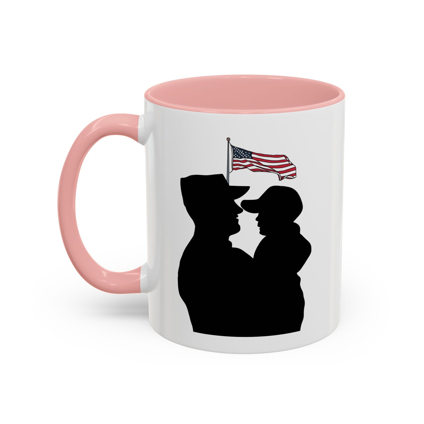 Proud military dad with son mug