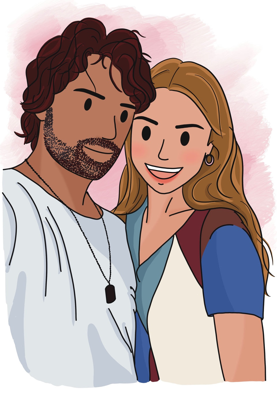 Personalized Portrait Drawing Canvas