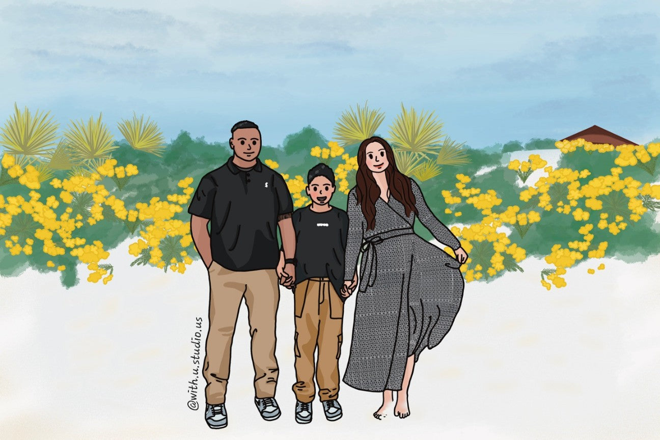 Personalized Portrait Drawing Canvas