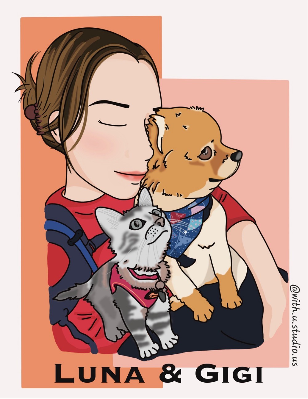 Personalized Portrait Drawing Canvas