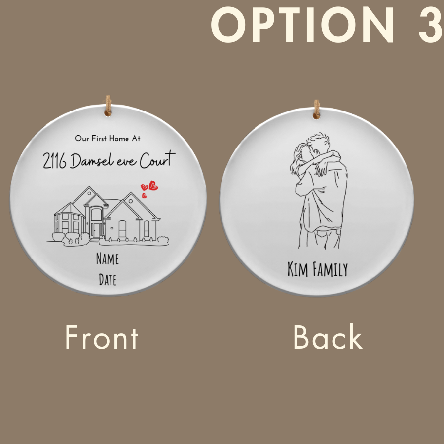 Custom Home Portrait Mug /Closing Gift