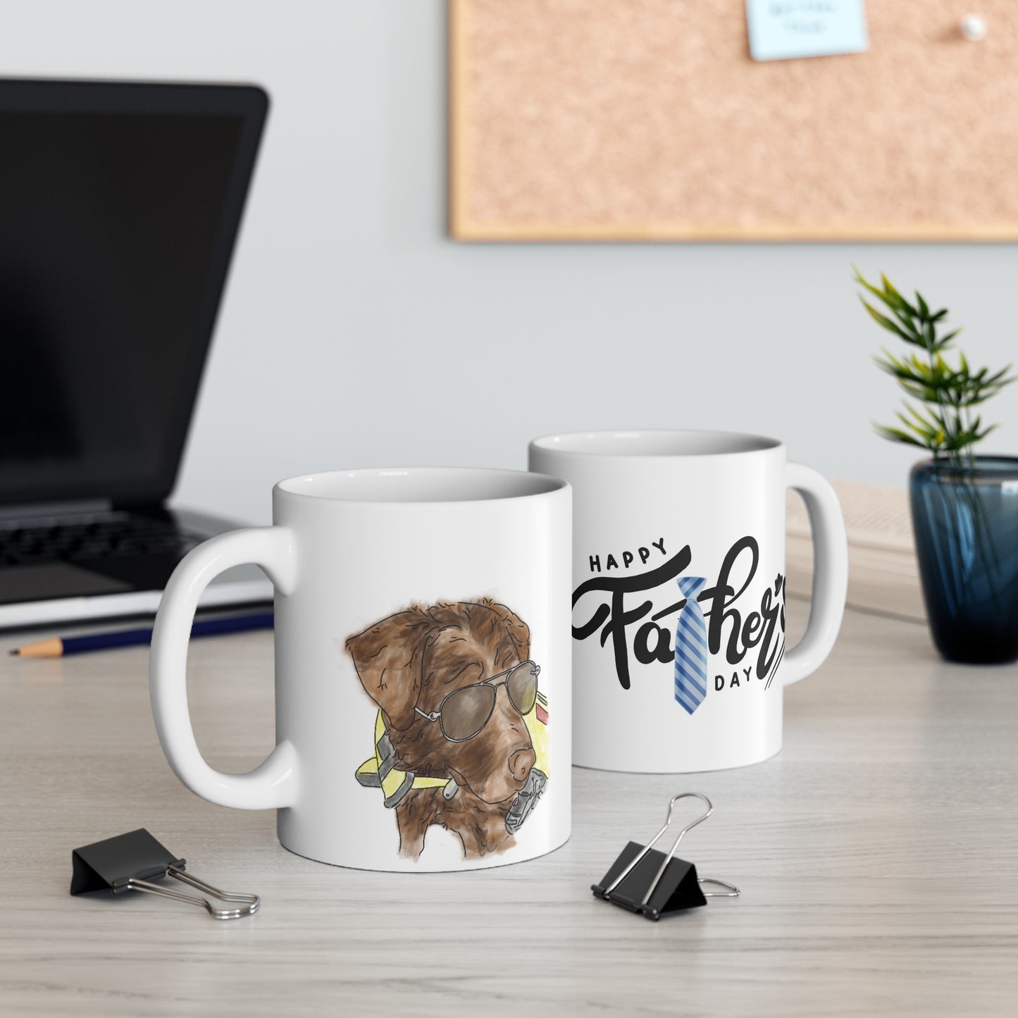 Father's Day Portrait Mug | Mugs for Dad | Unique Gift for Dad | Gift for Grandpa