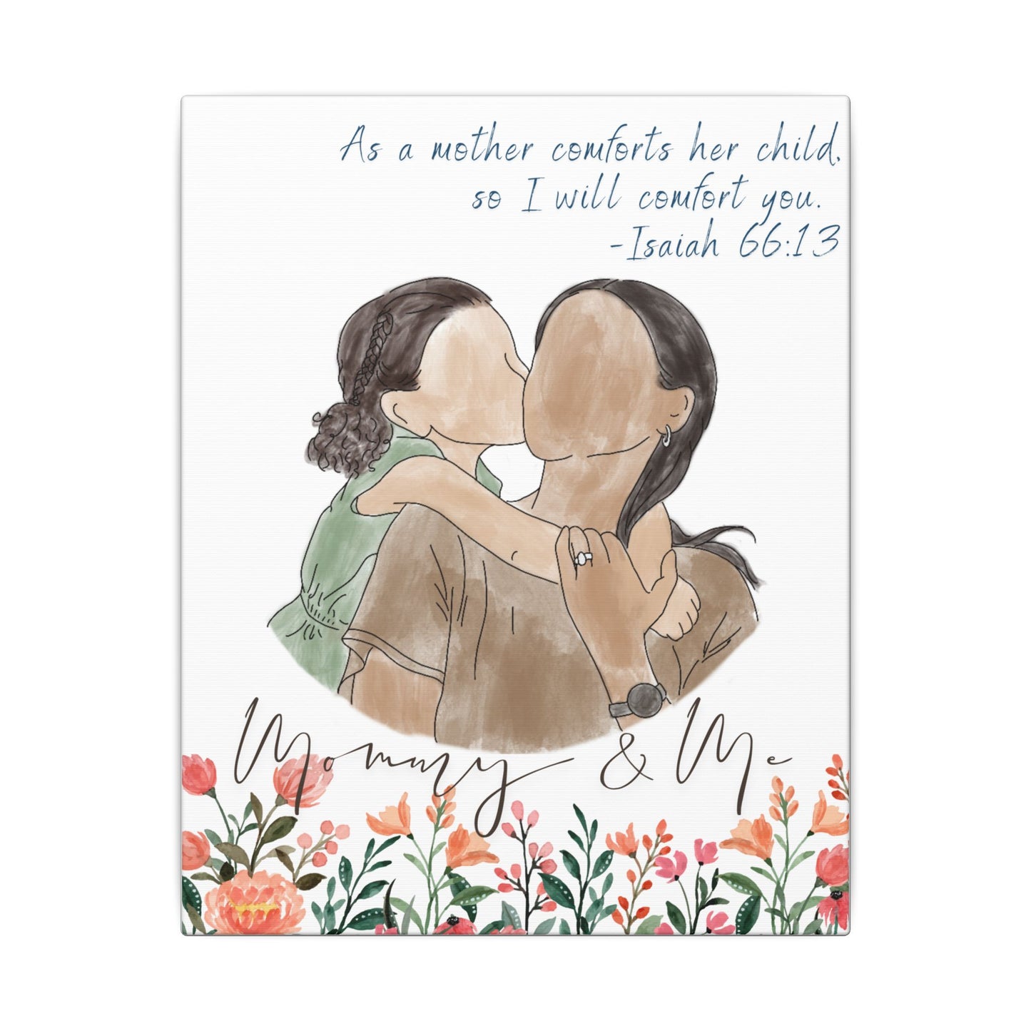Custom Mother's Day Portrait | Personalized Canvas | Unique Gift for Mom