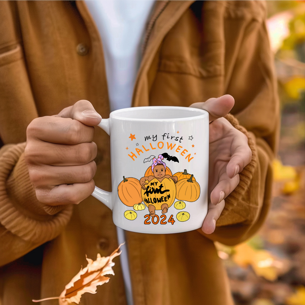 "My First Halloween" Mug – Personalized Portrait Design