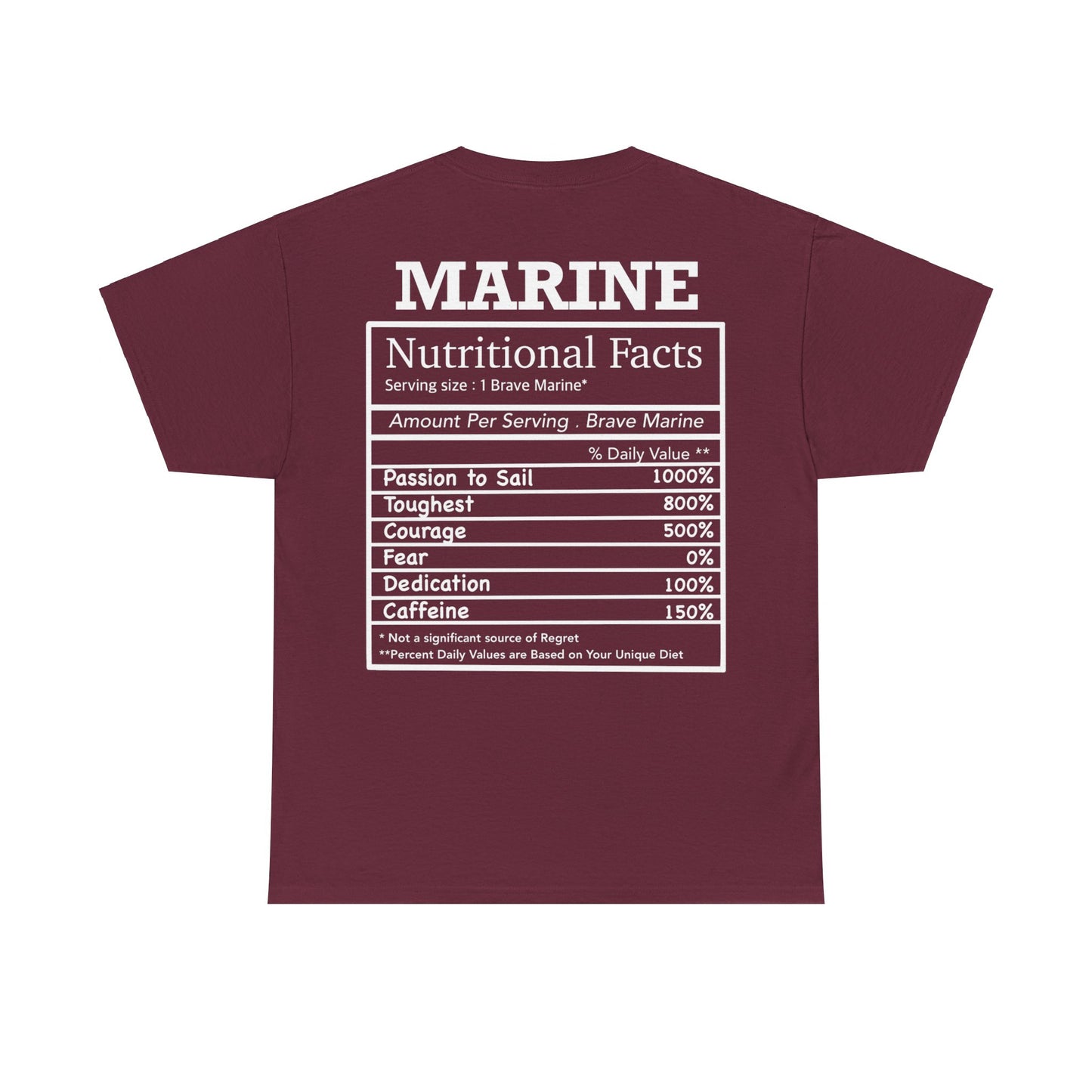 Marine Nutritional Facts T-shirt