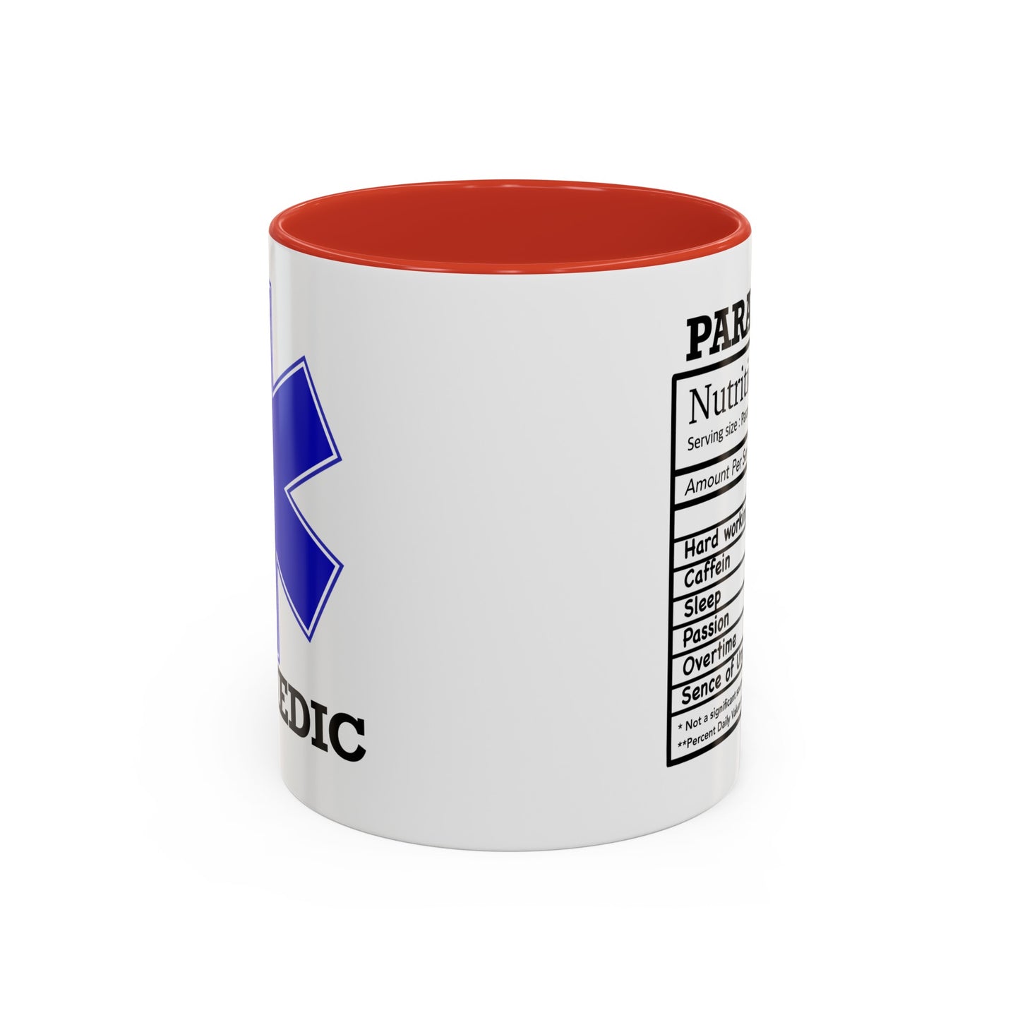 Paramedic Nutritional Facts Mug