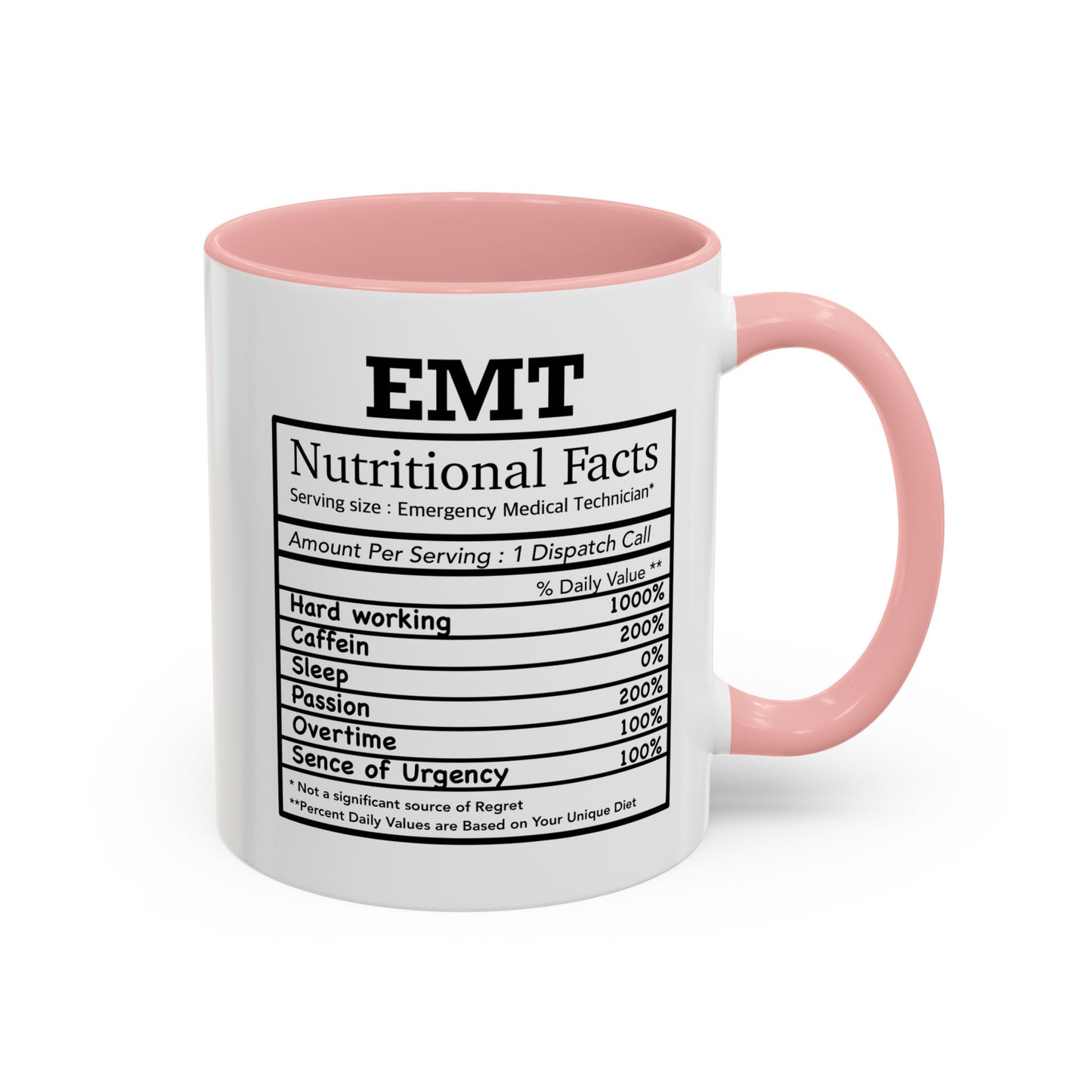 EMT Nutrition Facts Mug